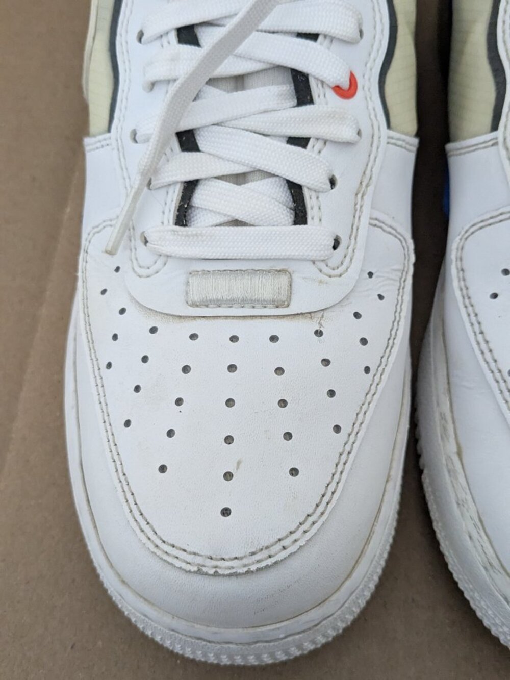 Nike Air Force 1 React 'White Light Photo Blue' DH7615-101 Men's Shoes Size 8 . - Picture 5 of 14